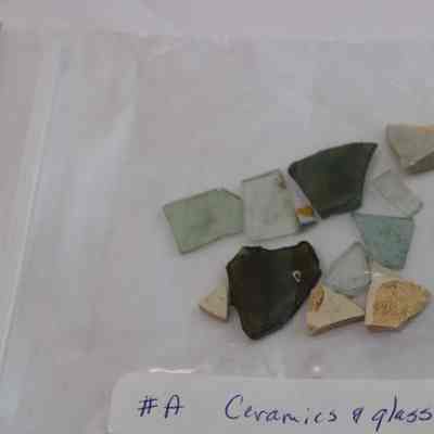 Pot Sherds & Glass Shard Fragments