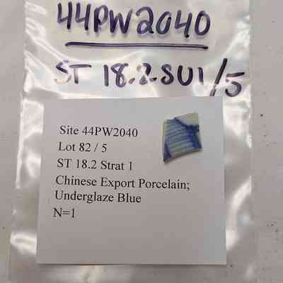 Chinese Export Porcelain; Underglaze Blue