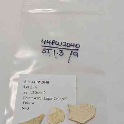 Creamware; Light-Colored Yellow