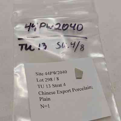 Chinese Export Porcelain; Plain