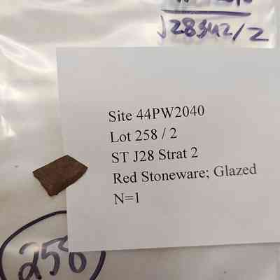 Red Stoneware; Glaze