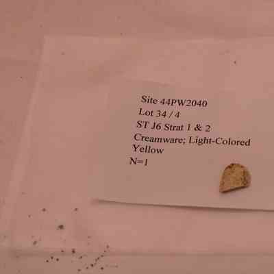 Creamware, light colored yellow