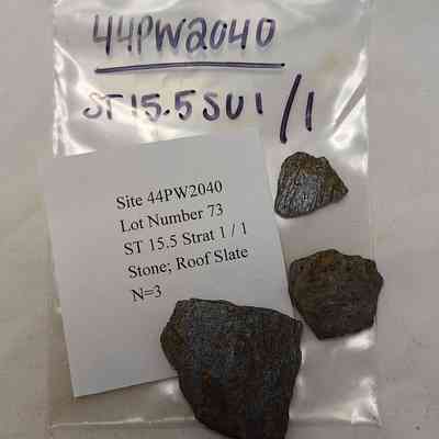 Stone; Roof Slate