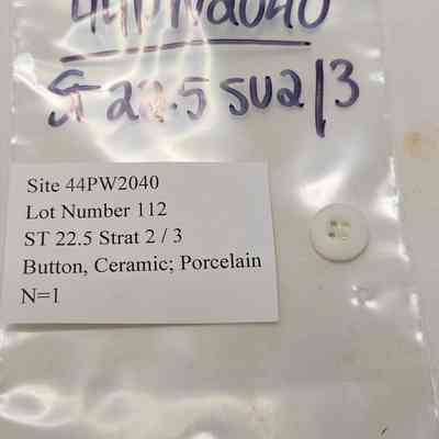 Button, Ceramic; Porcelain
