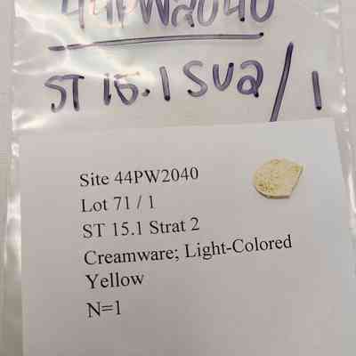 Creamware; Light-Colored Yellow