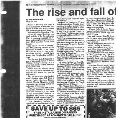 The rise and fall of Old Dumfries