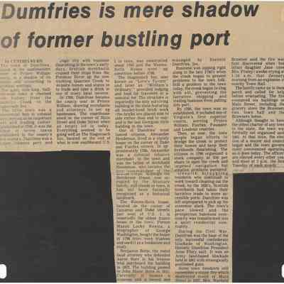 Dumfries is mere shadow of former bustling port