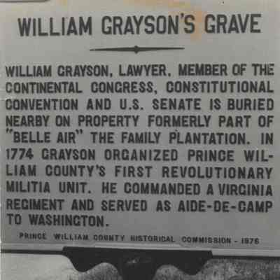William Grayson Historic Marker