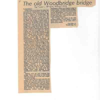 The Old Woodbridge Bridge