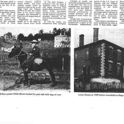 Will Keys, Tebbs House, Loves Tavern, Stage Coach Inn
