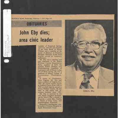 John Eby's Obituary