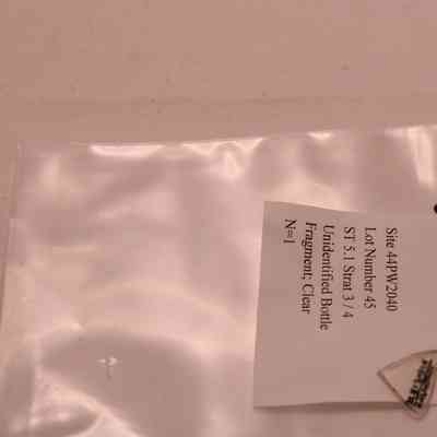 Bottle Fragment; clear