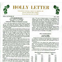 Holly Letter No. 52