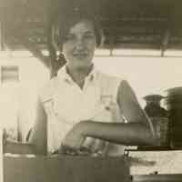 Edie King Packing Blueberries