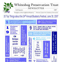 The Whitesbog Preservation Trust Newsletter