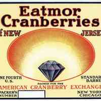 Gem Eatmor Cranberries Label