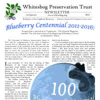 The Whitesbog Preservation Trust Newsletter