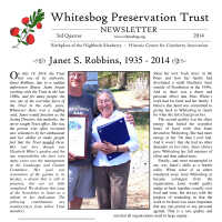 The Whitesbog Preservation Trust Newsletter