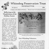 The Whitesbog Preservation Trust Newsletter