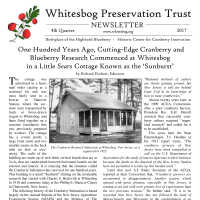 The Whitesbog Preservation Trust Newsletter