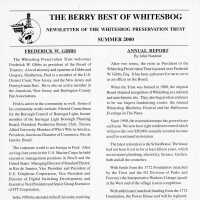 The Whitesbog Preservation Trust Newsletter - The Berry Best of Whitesbog