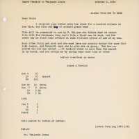 James Fenwick to Benjamin Jones - October 3, 1840