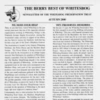 The Whitesbog Preservation Trust Newsletter - The Berry Best of Whitesbog