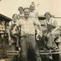 Edie King Barker with others