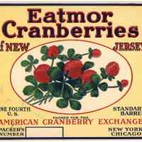 Red Clover Eatmor Cranberries Label