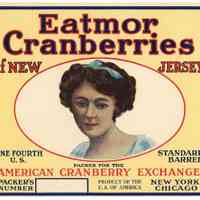 Jersey Belle Eatmor Cranberries Label