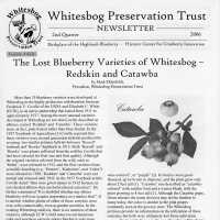 The Whitesbog Preservation Trust Newsletter