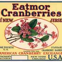 Arbutus Eatmor Cranberries Label
