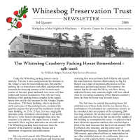 The Whitesbog Preservation Trust Newsletter