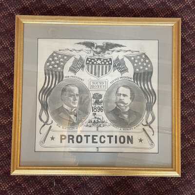 Political Banner of McKinley and Hobart