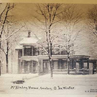 The McKinley Home, Canton, Ohio in Winter