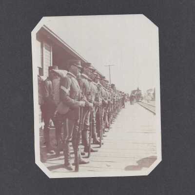 Honor Guard on the Railroad Siding