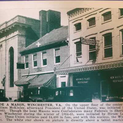 McKinley Made a Mason- Winchester, VA
