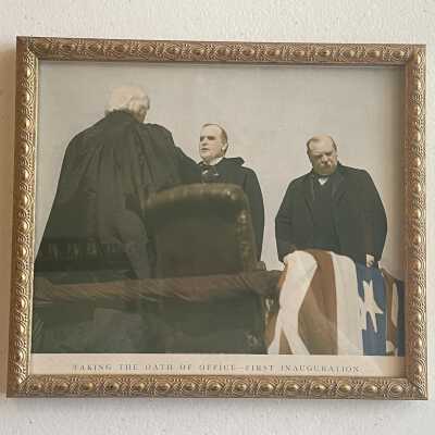 McKinley Taking the Presidential Oath of Office