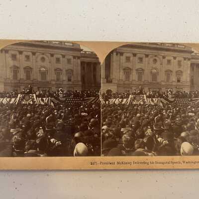 McKinley Delivering his Inaugural Speech