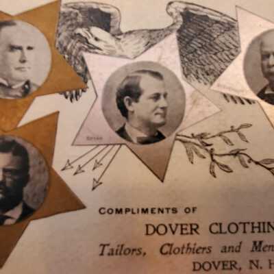Portraits of McKinley, Roosevelt, Bryan, and Stevenson