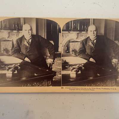 President McKinley at his Desk