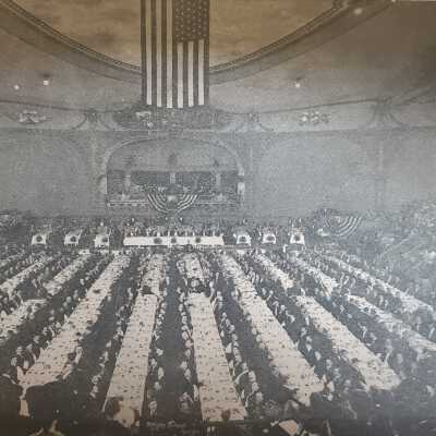 Auditorium Canton, Ohio Largest Convention Hall in the State McKinley Banquet Scene