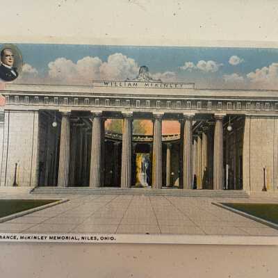 Photo of postcard of Entrance