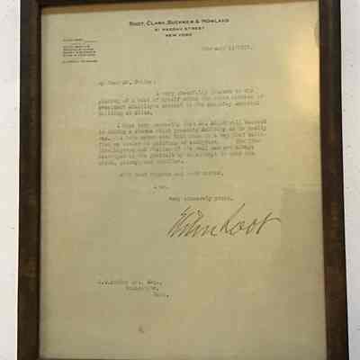 Letter from Elihu Root to J.G. Butler