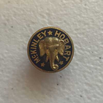 Campaign Pin of McKinley and Hobart