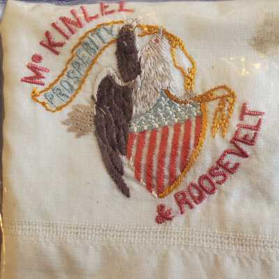 McKinley and Roosevelt Prosperity Handkerchief