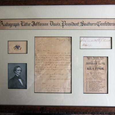 Letter from Jefferson Davis