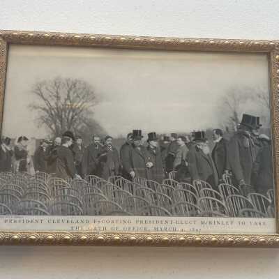 Grover Cleveland at McKinley's First Inaugural