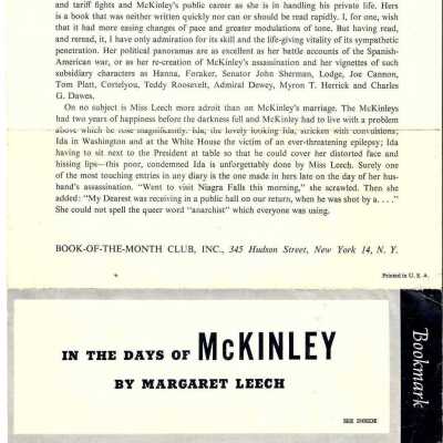 In the Days of McKinley