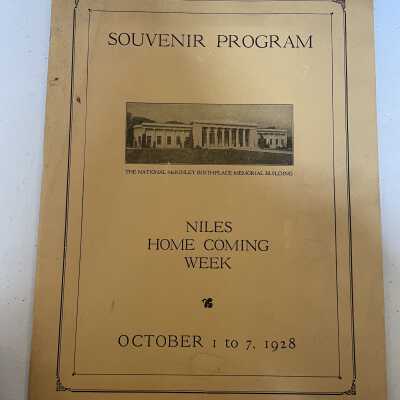Program from Niles Homecoming Week